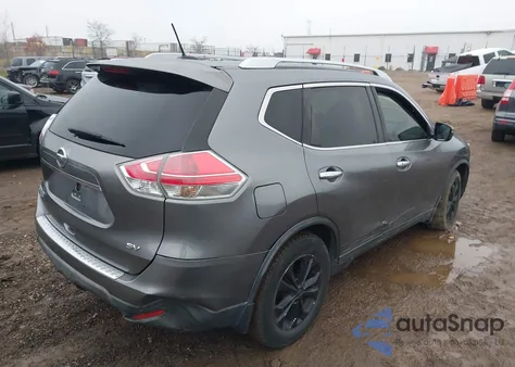 2016 Nissan Rogue Sv из США, поврежденный, VIN KNMAT2MT3GP669795